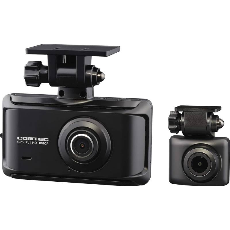 コムテック 車用 前後2カメラ ドライブレコーダー ZDR035 前後200万画素 FullHD GPS搭載 後続車両接近お知らせ機能搭載 安全運転支援機能搭載 常時録画 衝撃録画 高速起動