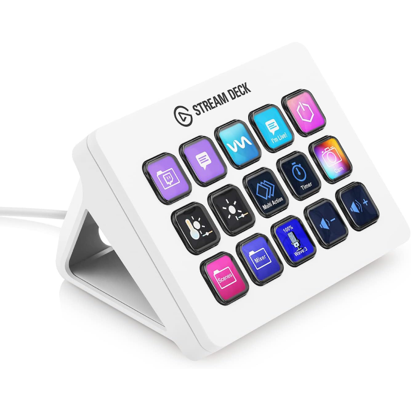 Elgato エルガト Stream Deck MK.2 White ストリームデック/白 【15キー配列】USB ライブコンテンツ作成用 コントローラー 配信者向けデバイス