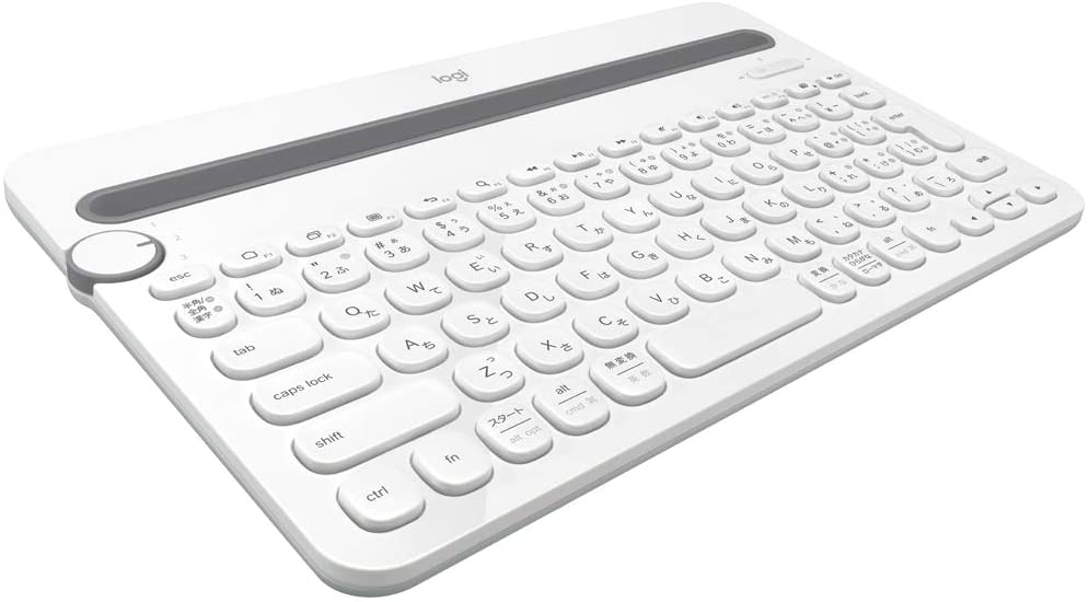 ロジクール ワイヤレスキーボード K480WH Bluetooth キーボード ワイヤレス 無線 Windows Mac iOS Android Chrome K480 ホワイト 国内正規品