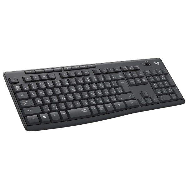 ロジクール ワイヤレスキーボード K295GP 静音 防水 キーボード 無線 Unifying K295 windows chrome グラファイト 国内正規品